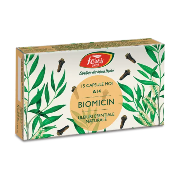 Biomicin, A14, Fares | 15 capsule moi