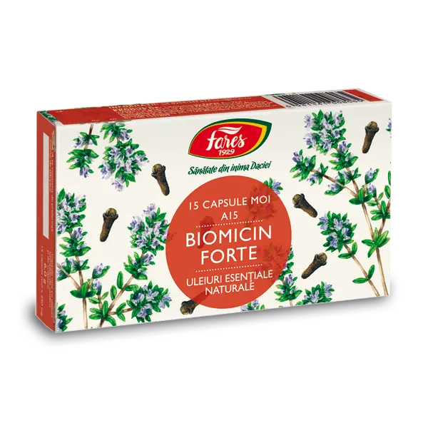 Biomicin Forte, A15, Fares | 15 capsule moi