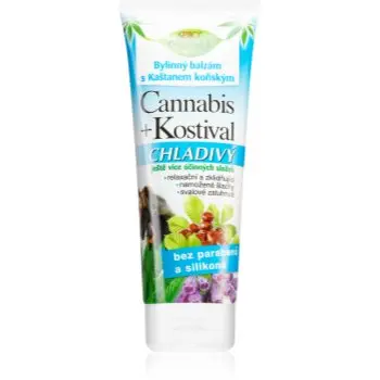 Bione Cosmetics Cannabis Comfrey balsam cu efect de racorire pentru mușchi, articulații și tendoane