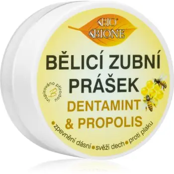 Bione Cosmetics Dentamint Propolis pudra pentru albirea dintilor