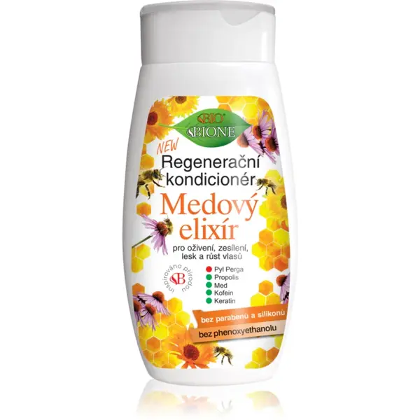 Bione Cosmetics Honey Elixir balsam regenerator pentru păr 260 ml