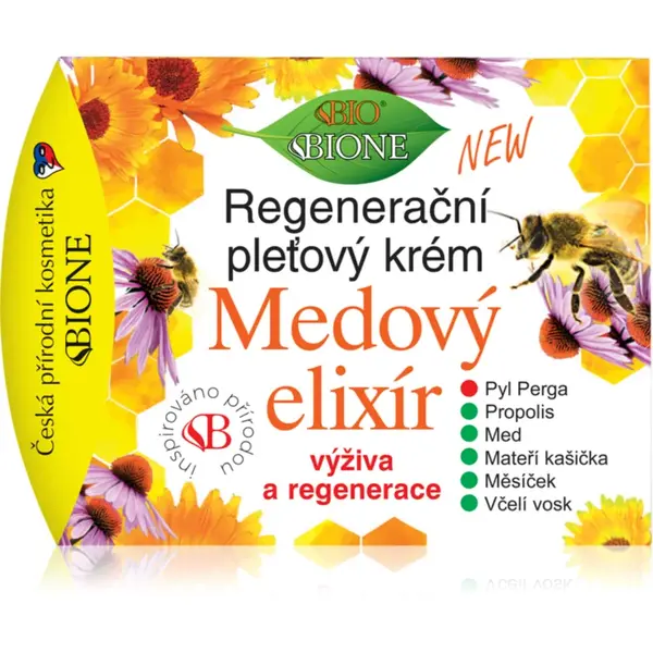 Bione Cosmetics Honey Elixir crema de fata regeneratoare 51 ml