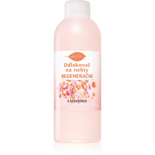 Bione Cosmetics Nail Polish Remover dizolvant pentru oja cu keratina 200 ml