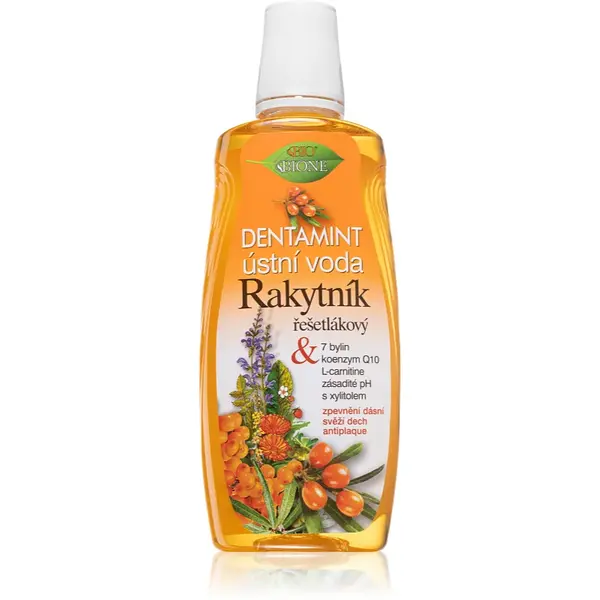 Bione Cosmetics Sea buckthorn Apa de gura impotriva placii dentare si a gingivitei. 500 ml