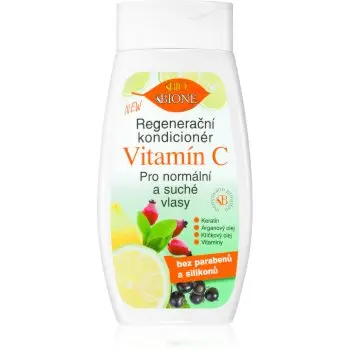 Bione Cosmetics Vitamin C balsam regenerator pentru par normal spre uscat