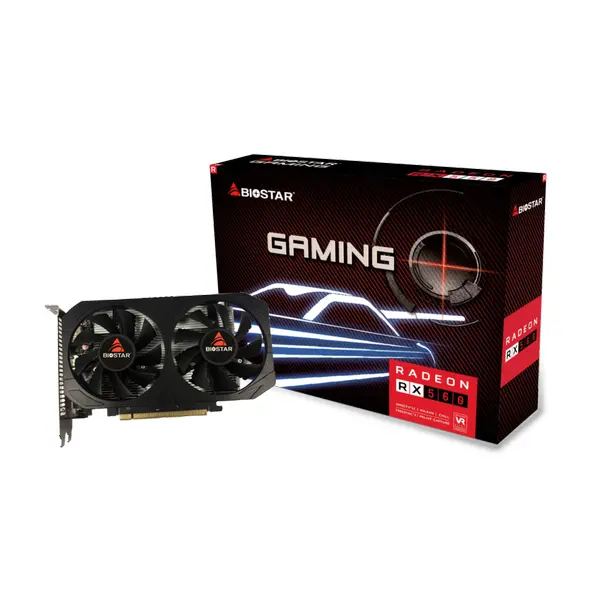 Biostar Placa video Biostar Radeon RX 560 Gaming, 4GB, DDR5, 128 bit