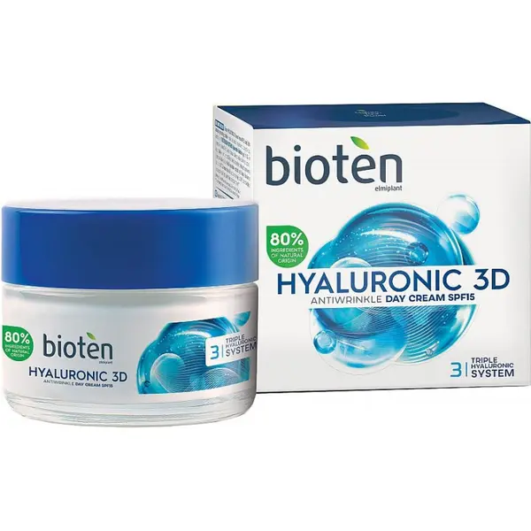 Bioten Hyaluronic 3D Antirid SPF 15 Cremă de față antirid Volum 50 ml