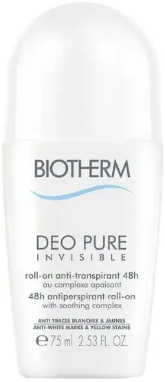Biotherm Deodorant roll-on Pure Invisible, 75 ml
