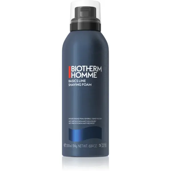 Biotherm Homme Basics Line Shaving Foam spumă pentru bărbierit pentru piele sensibilă 200 ml