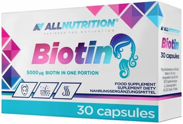 Biotin, 30 capsule, AllNutrition