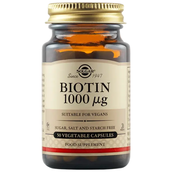 Biotina 1000mcg, 50 capsule, Solgar