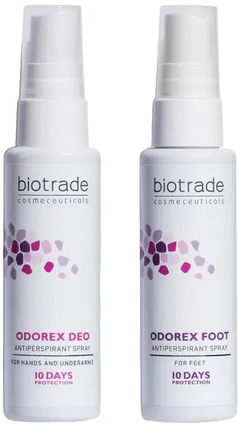 Biotrade Odorex Set anti-transpirant - Spray Foot și Spray Deo, 2 х 40 ml (Limitat)