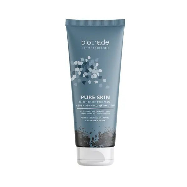Biotrade Pure Skin Gel de curățare detoxifiant negru Volum 200 ml