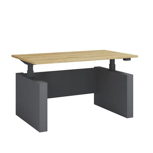 Birou, 138/80/73-122 cm, material pe bază de lemn