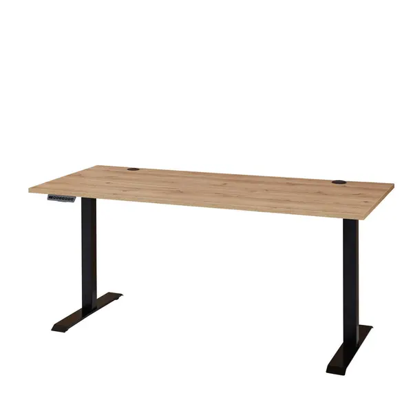 Birou, 160/77/72-120 cm, material pe bază de lemn