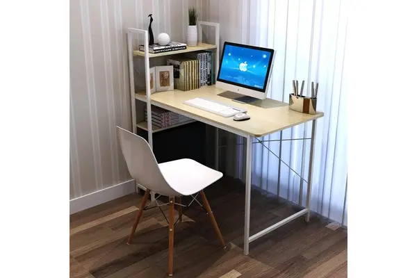 Birou Adrian, Natural - Alb, 120x64x120cm