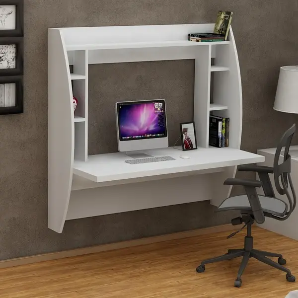 Birou Buglem Alb 123.6x120x55 cm