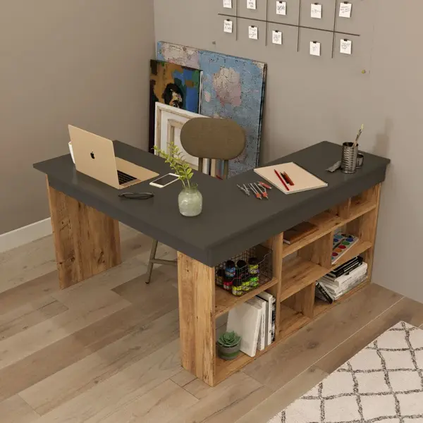Birou CT5 Atlantic Pine-Negru