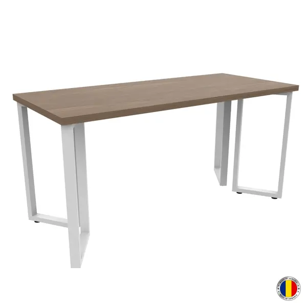 Birou cu Picioare Metalice - Blat Personalizabil, 140 70 cm, H 79,6 cm - Fabricat in Romania