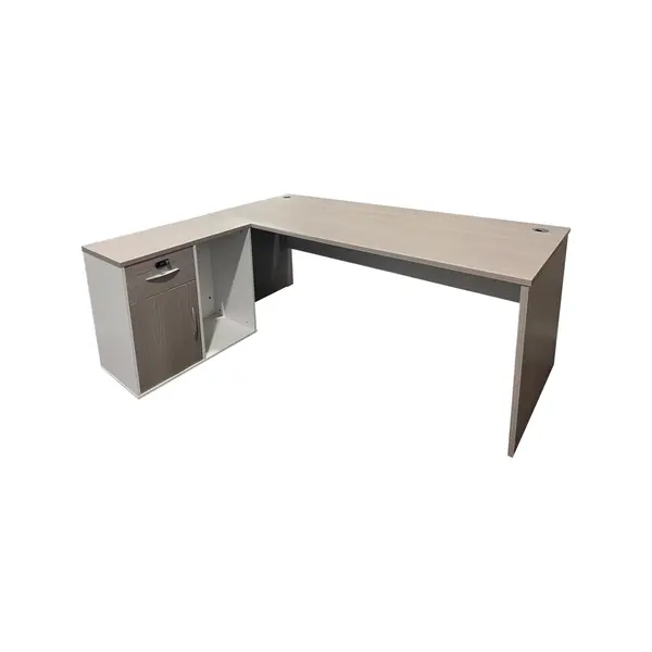 Birou de colt Armadi, Pako World, Sonoma-Alb, 140x80x75 cm