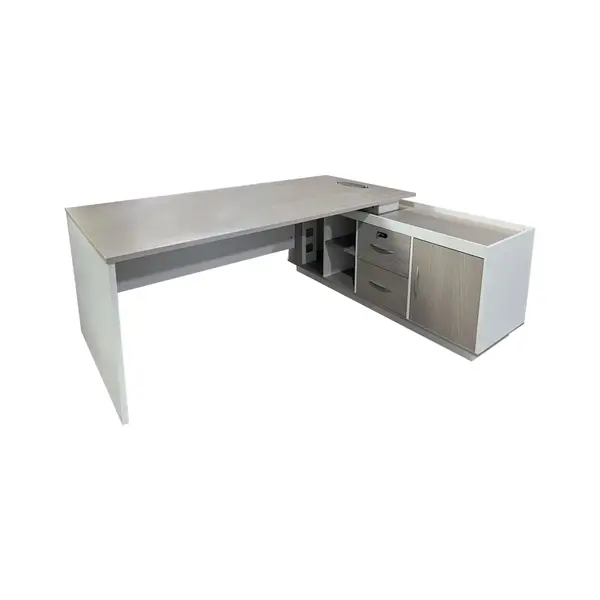 Birou de colt Armadi, Pako World, Sonoma-Alb, 160x80x75 cm