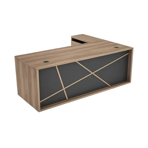 Birou directorial Mirage cu dulap lateral mobil - dimensiuni 1800*900*750 mm