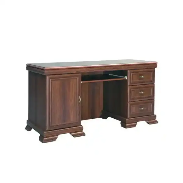 Birou Elegant Kora KB - Design Nuc Samoa King, PAL cu Ornamente MDF, Cod Produs KB