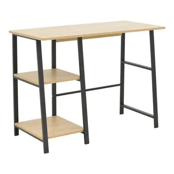 Birou Ferje Negru 100x48x75 cm