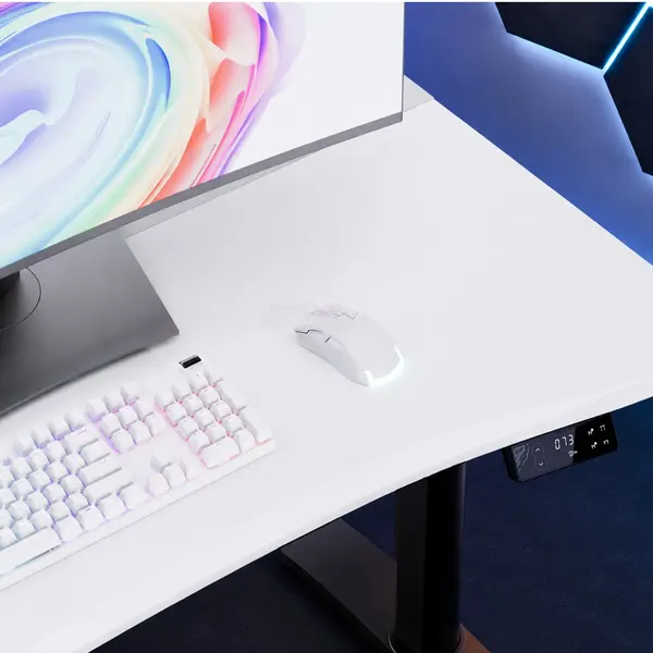 Birou gaming electric alb-negru Diablo X-Forge 1600 Birou gaming electric alb-negru Diablo X-Forge 1600
