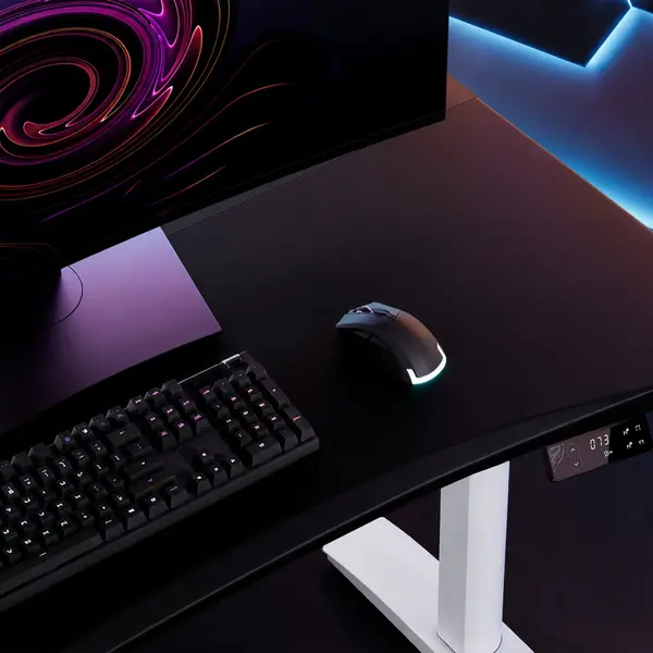 Birou gaming electric negru-alb Diablo X-Forge 1200 Birou gaming electric negru-alb Diablo X-Forge 1200
