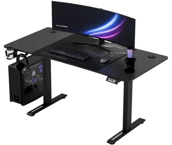 Birou gaming Ultradesk - Level, negru