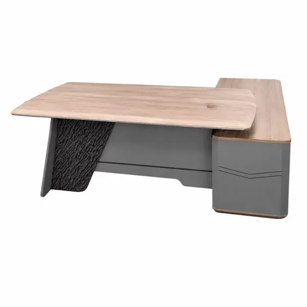 Birou managerial Portofino B2016A cu dulap lateral, H750 x L2000 x l1600 mm