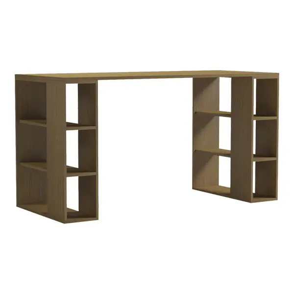 Birou Praga, Light Walnut, 140x60x75 cm