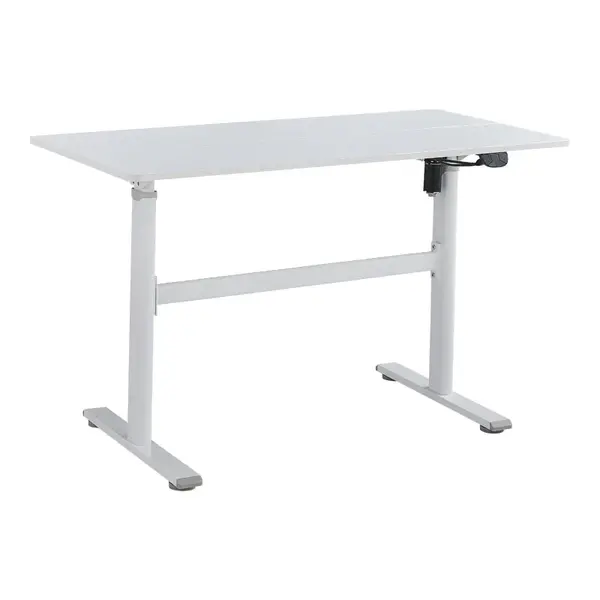 Birou reglabil pe inaltime Karla, Sonoma - Alb, 120x60x72/115 cm