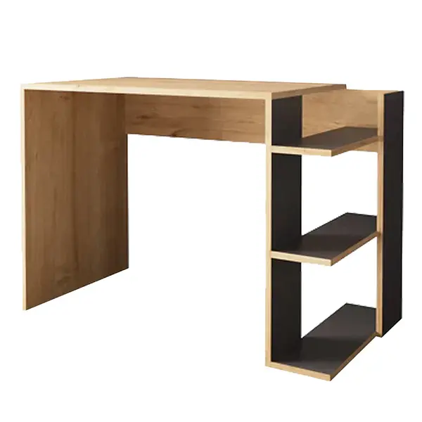 Birou Toska, stejar-antracit, 114x56x76 cm