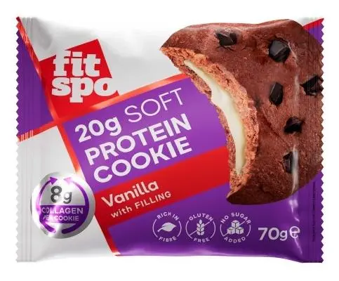 Biscuit proteic, vanilie, 70 g, FitSpo