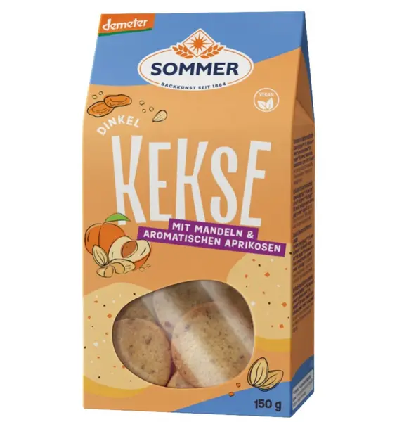 BISCUITI BIO CU MIGDALE SI CAISE, 150G