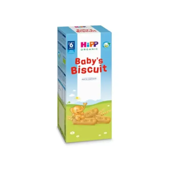 Biscuiti bio pentru bebelusi, de la 6 luni, 150g, HiPP