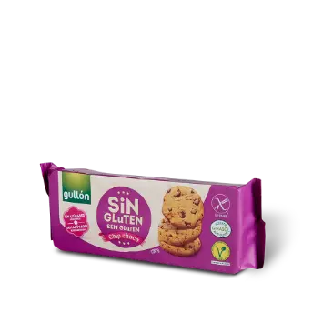 Biscuiti chips ciocolata fara zahar adaugat fara gluten, 130g, Gullon