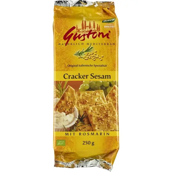 Biscuiti crocanti cu susan si rozmarin, eco - 250 g