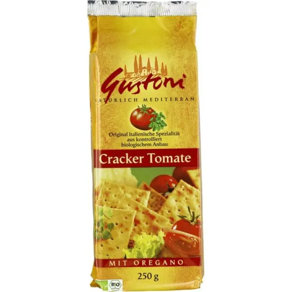 Biscuiti crocanti cu Tomate si Oregano, eco - 250 g