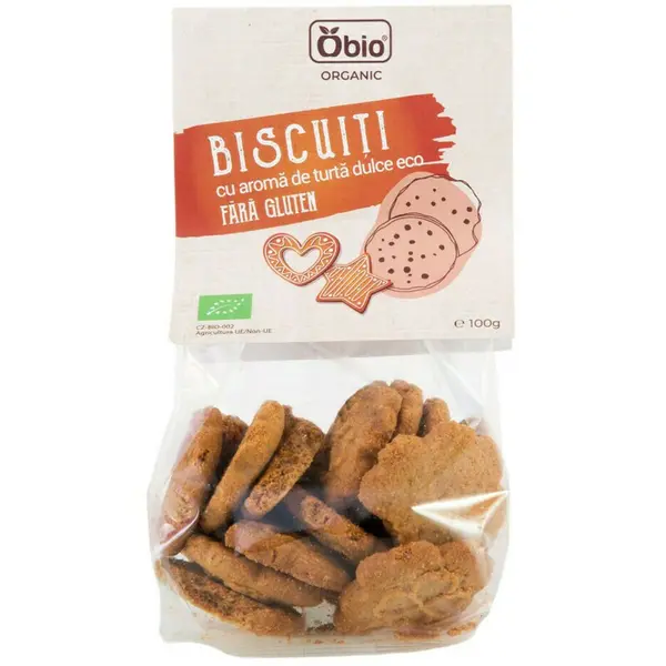 Biscuiti cu aroma de turta dulce bio 100g Obio