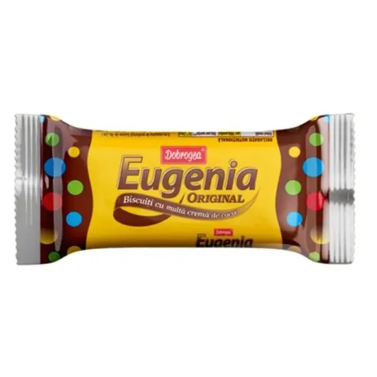 Biscuiti cu crema de cacao Eugenia Original Dobrogea, 36 g, 56 bucati Engros