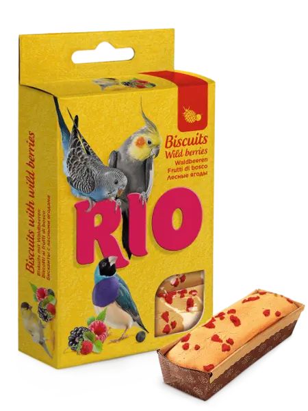 Biscuiti cu fructe de padure pentru toate speciile de pasari, Rio, 5 x 7g