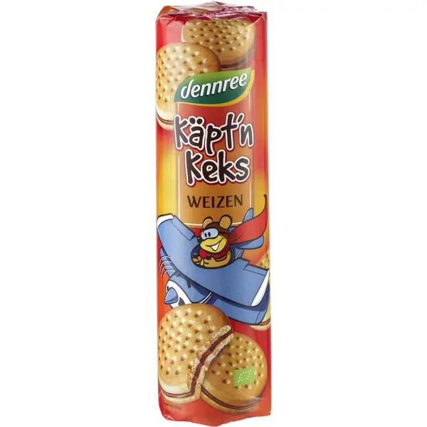 Biscuiti din grau umpluti cu crema de cacao, eco - 330 g