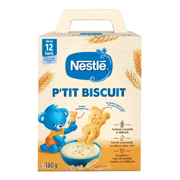 Biscuiti pentru copii P'tit Biscuit, 180 g, Nestle