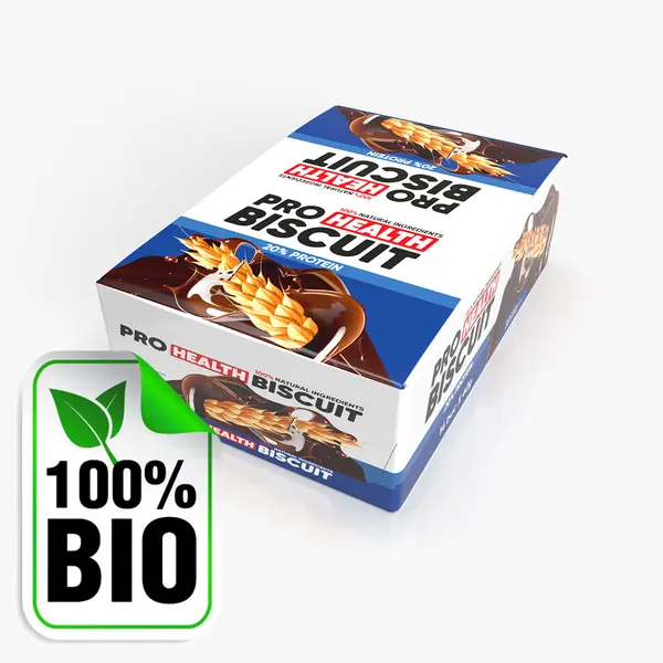 Biscuiți Proteici: 20% proteină, 40g - Cutie (12 biscuiți)