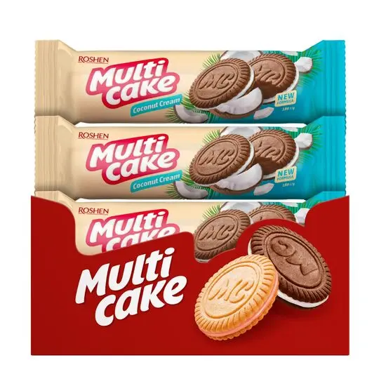 Biscuiti Roshen Multicake Cocos Cream 180g Engros