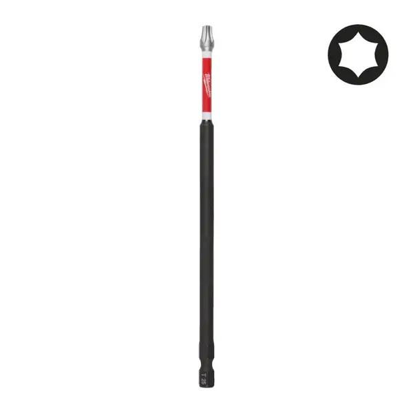 Biti Torx pentru surubelnite cu impact Milwaukee SHOCKWAVE IMPACT DUTY, Geometrie SHOCK ZONE, Varf forjat, Otel special, 4932500393