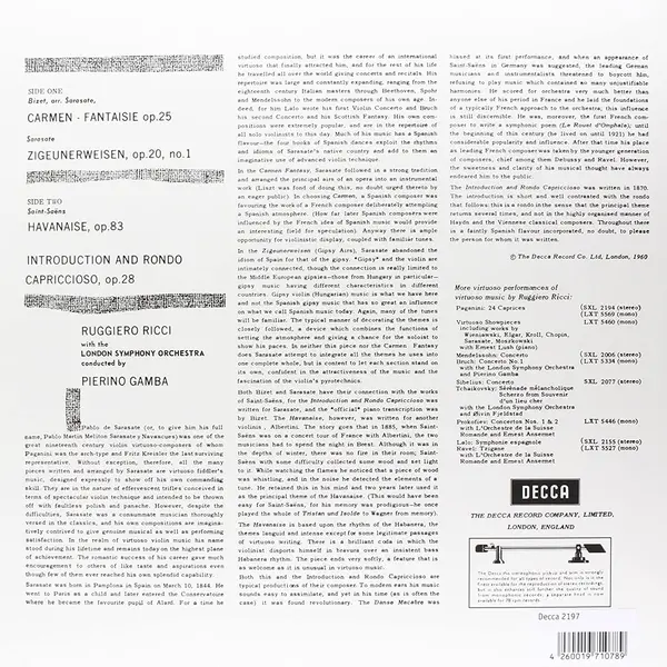 Bizet-Sarasate: Carmen Fantaisie | Piero Gamba